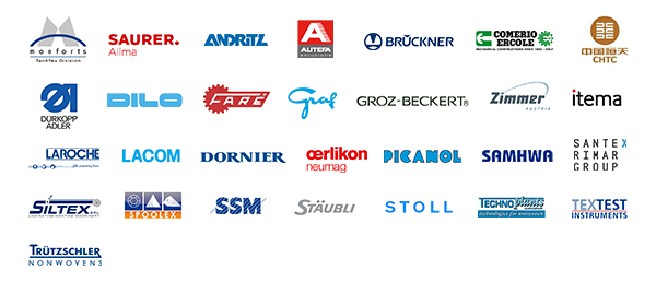 Past textile machinery exhibitors highlights: