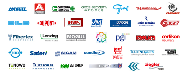 Past textile machinery exhibitors highlights: