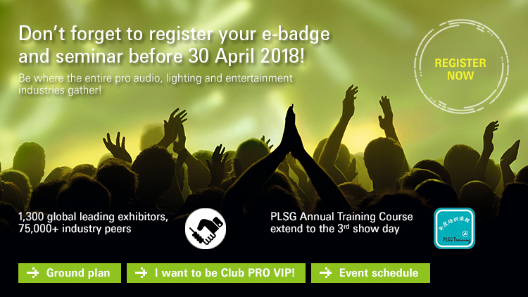 Don’t forget to register your e-badge 
and seminar before 30 April 2018!