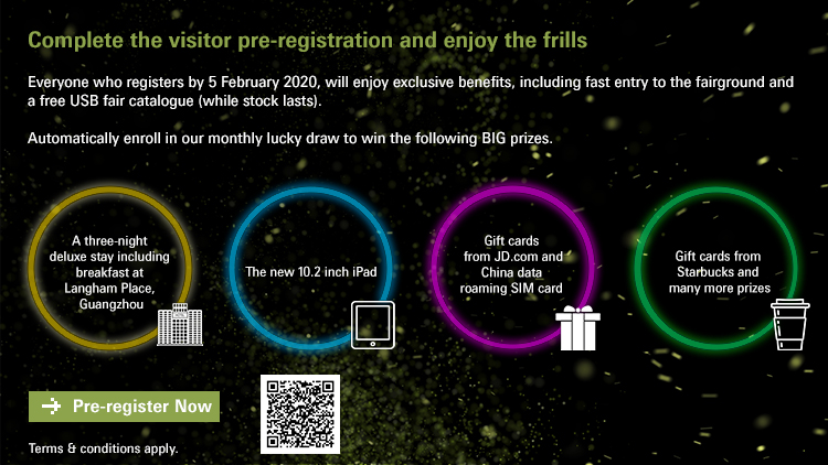 Complete the Visitor Pre-registration and enjoy the frills