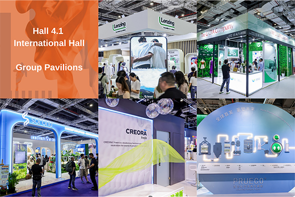 Prominent group pavilions in Hall 4.1