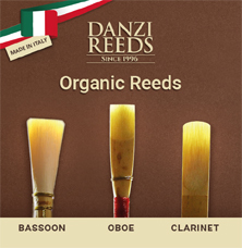 DANZI reeds for
Bassoon, Oboe, Clarinet and Alto Saxophone